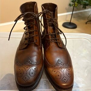 Thursday Boot Company Brown Leather Wingtip Boots